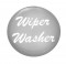 Glossy "Wiper/Washer" Sticker - Silver