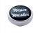 Chrome Air Valve Knob W/ Glossy "Wiper/Washer" Sticker - Black