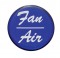 Glossy "Fan/Air" Sticker - Blue