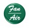 Glossy "Fan/Air" Sticker - Green
