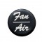 Glossy "Fan/Air" Sticker - Black