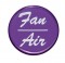Glossy "Fan/Air" Sticker - Purple