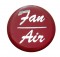 Glossy "Fan/Air" Sticker - Red