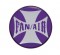 Glossy Maltese Cross "Fan/Air" Sticker - Purple