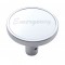 Chrome Long Pin Mount Air Valve Knob W/ Aluminum "Emergency" Sticker - Silver