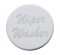 Stainless Steel "Wiper/Washer" Plaque
