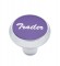 Chrome Deluxe Air Valve Knob W/ Aluminum "Trailer" Sticker - Purple