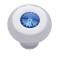 Chrome Aluminum Dash Knob W/ Diamond - Blue