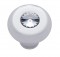Chrome Aluminum Dash Knob W/ Diamond - Clear