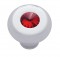Chrome Aluminum Dash Knob W/ Diamond - Red