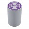 Chrome Aluminum 3" Air Valve Knob W/ Glossy "Tractor" Cross Sticker - Purple
