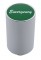 Chrome Aluminum 3" Air Valve Knob W/ Glossy "Emergency" Sticker - Green