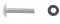 (12/Card) Chrome Stainless Steel Peterbilt Window Sill Mounting Screw