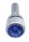 Chrome Peterbilt Dash Screws W/ Diamond - Blue