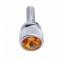 (12/Card) Chrome Kenworth Dash Short Screws W/ Diamond - Amber