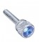 (12/Card) Chrome Kenworth Dash Long Screws W/ Diamond - Blue