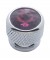 (4/Card) Chrome Bolt Head W/ Diamond - Purple
