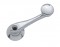 Deluxe Chrome Window Crank Base Kit - Retro Chrome Base & Spring