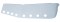 Stainless Steel Kenworth 13 1/2" Curved Windshield Drop Sunvisor - 2" Led Cutout X 8