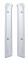(2/Skpk) Chrome Plastic Kenworth Post Cover