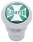 Chrome Aluminum Deluxe Cigarette Lighter W/ Glossy "Lighter" Maltese Cross Sticker - Green
