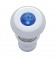 Chrome Deluxe Cigarette Lighter W/ Diamond - Blue