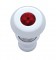 Chrome Deluxe Cigarette Lighter W/ Diamond - Red