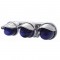 Chrome 3 Mini Auxiliary Incandescent Light W/ Stainless Steel Visor - Blue