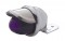Chrome Housing W/ Mini Auxiliary Incandescent Light W/ Stainless Steel Visor - Purple