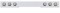 Chrome 94" 1 Piece Rear Light Bar W/ Six 4" Light Cutouts