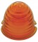 Beehive Glass Cab Light Lens - Amber