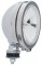 Chrome 6" Off-Road Halogen Light W/ Rubber Rim - Clear