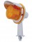 Tanker Honda Light W/ 2 1/8" Arm & Visor - Amber