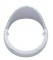 Chrome Plastic Cab Light Bezel W/ Horizontal Visor