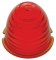 Beehive Glass Cab Light Lens - Dark Amber