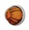 Bus Light Repair Kit W/ Watermelon Glass Lens - Amber
