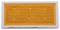 3 1/2" X 1 2/3" Rectangular Quick Mount Reflector W/ Chrome Bezel - Amber