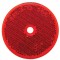 2 3/8" Round Center Bolt Reflector - Red