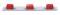 Incandescent Identification Bar Light - 3 Mini Red Light