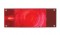 Incandescent Rectangular Submersible Combination S/T/T Light W/ License Light - Red