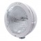 Stainless Steel Peterbilt "Bullet" 6014 Sealed Beam Headlight W/ 4 Amber Led Signal Light - Clear Lens