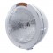 Stainless Steel Peterbilt "Bullet" H6024 Halogen Headlight W/ 4 Amber Led Signal Light - Amber Lens