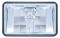 1 Led 6" X 4" Rectangular High Power Led Headlight - Low Beam