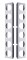 (2/Bulk) Stainless Steel Peterbilt Rear Air Cleaner Light Bracket W/ Twelve 2" Light Cutout