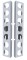 (2/Bulk) Stainless Steel Kenworth 14 Light Cutouts Air Cleaner Light Bracket
