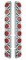 (2/Bulk) Stainless Steel Peterbilt 16 Light Cutout Rear Air Cleaner Light Bracket W/ 2" Incandescent Flat Light W/ Cr Bezel - Red