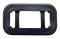 Black Rubber Mini Rectangular Grommet