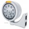 Stainless Steel "Classic" Half-Moon Peterbilt 11 High Power Led Crystal Headlight W/ 4 Amb Led Dual Function Signal Light - Amber Lens