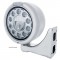 Stainless Steel "Classic" Half-Moon Peterbilt 11 High Power Led Crystal Headlight W/ 4 Amb Led Dual Function Signal Light - Clear Lens
