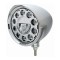 Chrome Aluminum 7" Billet Style "Chopper" Motor Vehicle/Truck Mount Headlight With Razor Visor - 11 High Power Crystal